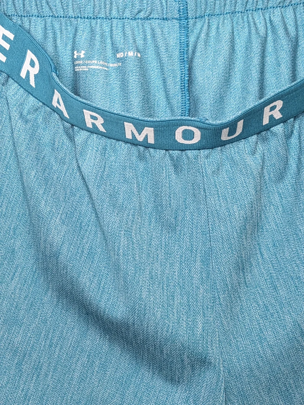Under Armour Teal Performance Women's Running Shorts with White Trim
